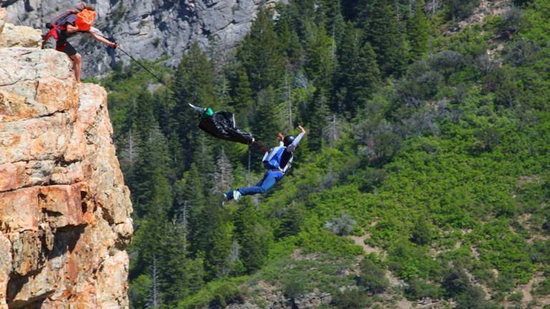 One Year in BASE Jumping